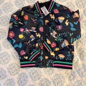 New Disney  ILY 4ever The Mad Tea Party  Teacups Jacket Girls Size: 5/6